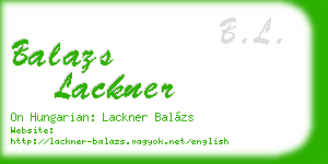 balazs lackner business card