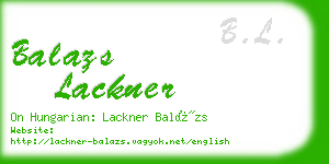 balazs lackner business card
